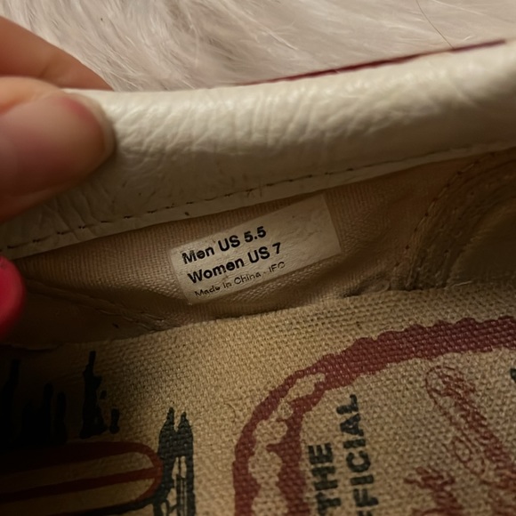 Vans Duke Kahanamoku Red and White Mens 5.5 Women’s 7 - Picture 6 of 9